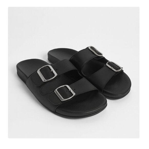 Naot Shoes Womens Size 40 Double Buckle Sandals Comfort Slip On Leather - Picture 1 of 6